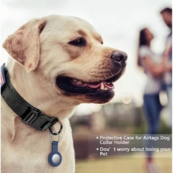 Tactical Dog Collar With Airtag Holder Adjustable Heavy-Duty Nylon Quick-Release - Picture 3 of 3